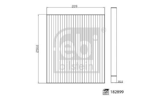 Interior filter 182899 FEBI, Image 3