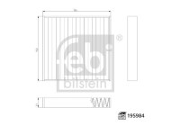 Interior filter 195984 FEBI