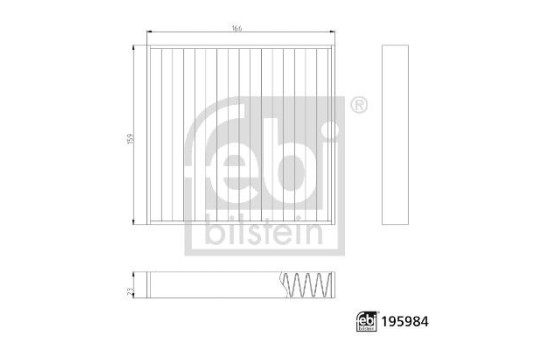 Interior filter 195984 FEBI