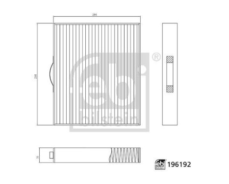 Interior filter 196192 FEBI