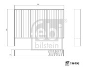 Interior filter 196193 FEBI
