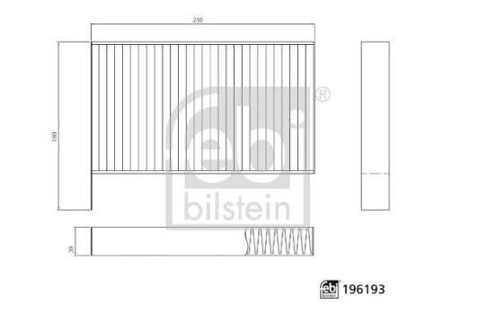 Interior filter 196193 FEBI