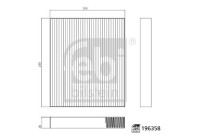 Interior filter 196358 FEBI