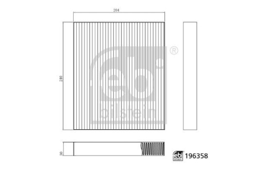 Interior filter 196358 FEBI