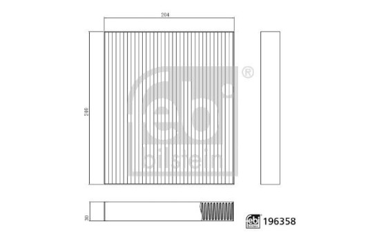 Interior filter 196358 FEBI