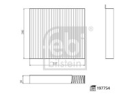 Interior filter 197754 FEBI