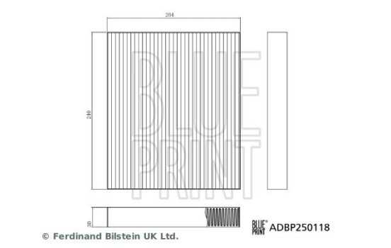Interior filter ADBP250118 Blue Print