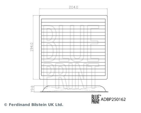Interior filter ADBP250162 Blue Print