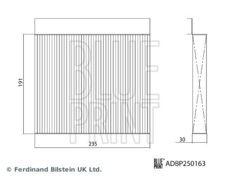 Interior filter ADBP250163 Blue Print