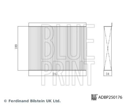 Interior filter ADBP250176 Blue Print