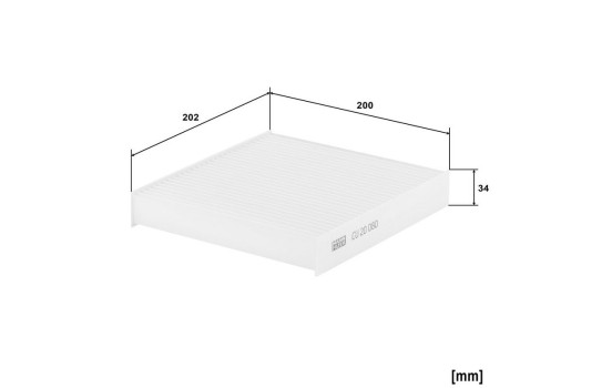 Interior filter CU 20 080 Mann, Image 2