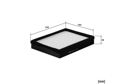 Interior filter CUD 24 061 MANN-FILTER, Image 2