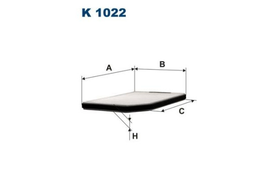 Interior filter K 1022 Filtron