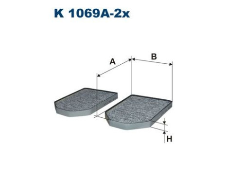 Interior filter K 1069A-2x Filtron