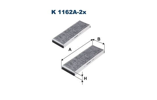 Interior filter K 1162A-2x Filtron