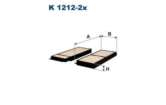 Interior filter K 1212-2x Filtron