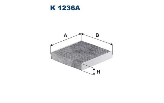 Interior filter K 1236A Filtron