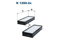 Interior filter K 1280-2x Filtron