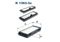 Interior filter K 1363-3x Filtron