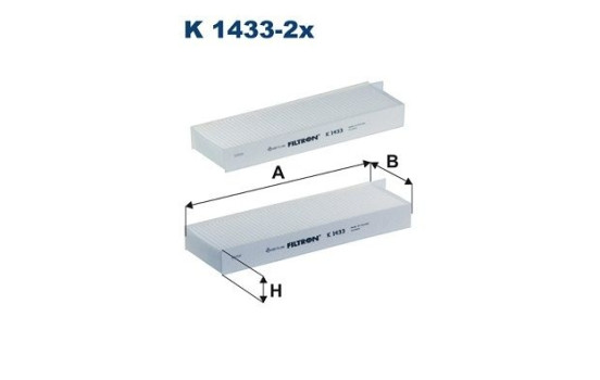Interior filter K 1433-2x Filtron