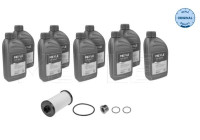Article set, automatic oil change