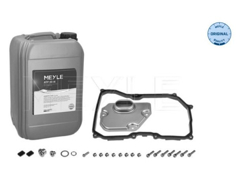 Article set, automatic oil change