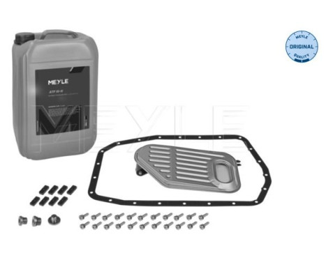 Article set, automatic oil change