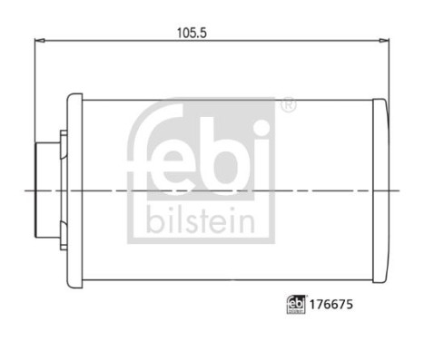 gearbox oil filter 176675 FEBI, Image 2