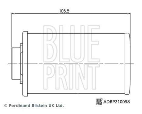 gearbox oil filter ADBP210098 Blue Print, Image 2