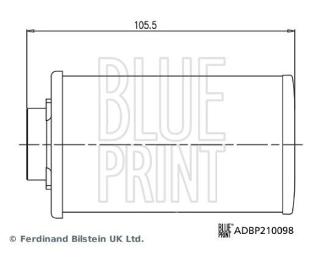 gearbox oil filter ADBP210098 Blue Print, Image 2
