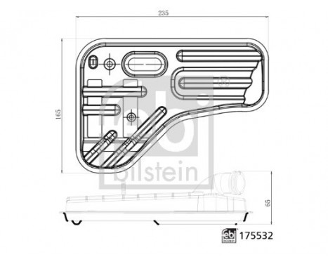 Hydraulic Filter, automatic transmission 175532 FEBI