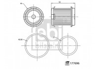 Hydraulic Filter, automatic transmission 177696 FEBI