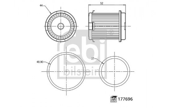 Hydraulic Filter, automatic transmission 177696 FEBI