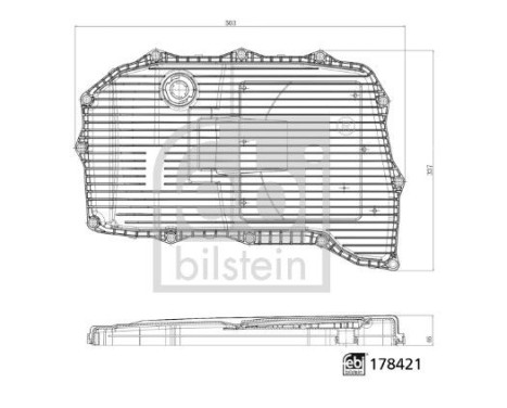 Hydraulic filter, automatic transmission 178421 FEBI