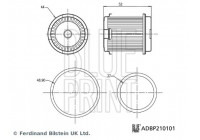 Hydraulic Filter, automatic transmission ADBP210101 Blue Print