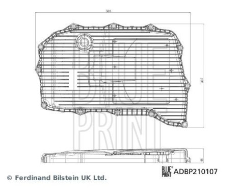 Hydraulic filter, automatic transmission Blue Print Solution ADBP210107, Image 3