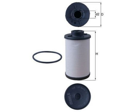 Hydraulic Filter, automatic transmission HX 132D Mahle