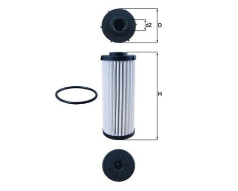 Hydraulic Filter, automatic transmission HX 139D Mahle