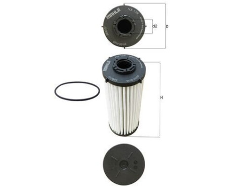 Hydraulic Filter, automatic transmission HX 139D Mahle