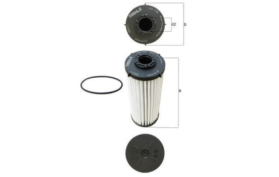 Hydraulic Filter, automatic transmission HX 139D Mahle