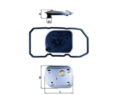 Hydraulic Filter, automatic transmission HX 158D Mahle