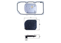Hydraulic filter, automatic transmission HX 158D1 Mahle