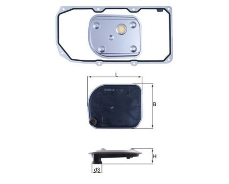 Hydraulic filter, automatic transmission HX 158D1 Mahle