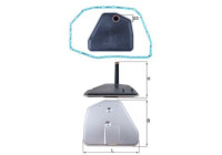 Hydraulic Filter, automatic transmission HX 164D Mahle