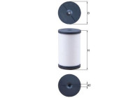 Hydraulic filter, automatic transmission HX 191 Mahle