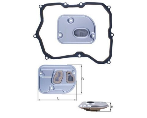 Hydraulic filter, automatic transmission HX 236D Mahle