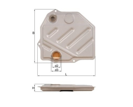 Hydraulic Filter, automatic transmission HX 46 Mahle, Image 3