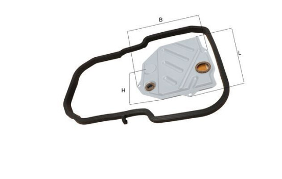 Hydraulic Filter, automatic transmission HX 46D1 Mahle, Image 4