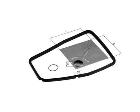 Hydraulic Filter, automatic transmission HX 88D Mahle, Image 4