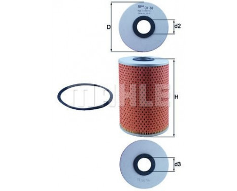 Hydraulic Filter, automatic transmission OX 88D Mahle